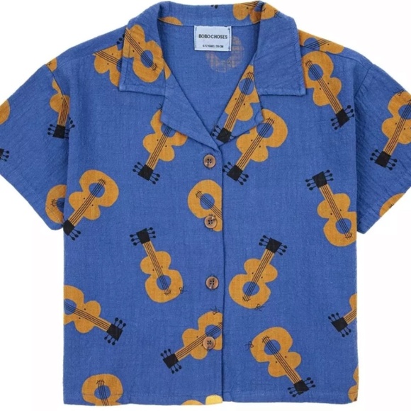 Bobo Choses Guitar Print Kids Shirt - Picture 1 of 5